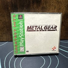 Metal Gear Solid - Greatest Hits (Sony PlayStation 1) 2-Disc Set With Manual (G)
