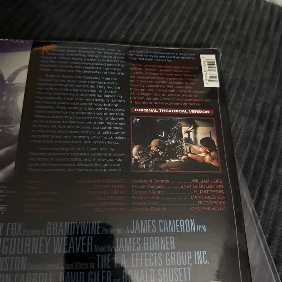 New Aliens Laserdisc Widescreen Edition THX Dolby Surround Gatefold SEALED 1995 - Image 4 of 4