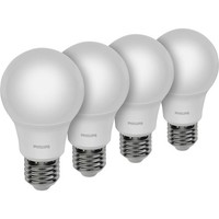 Philips LED Lampe E27 4Er Set 60W 2700K