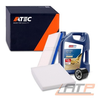 INSPEKTIONSPAKET FILTERSATZ SET A+5L EUROLUB 5W-30 FÜR SMART FOR-TWO 1.1 AB 07