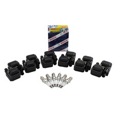 Bosch 6 Ignition Coil Denso 6 Iridium Power Spark Plug Kit For RL A6 Taurus V6