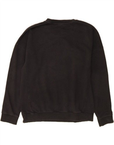 ADIDAS Womens Graphic Sweatshirt Jumper UK 16/18 Large Black Cotton DA90 - 第 2/3 張圖片