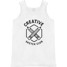 'Creative Sketch Club Artist Drawing Hobby Des' Adult Vest / Tank Top AV056740