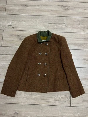 Women's Sonnblick Landhausmoden Tweed Wool Loden Trachten National Jacket sz 38 - Photo 1/4