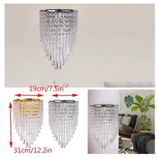 Crystal Wall Light Sconce LED Bedroom Lamp Hallway Lighting Fixture Gold/Silver