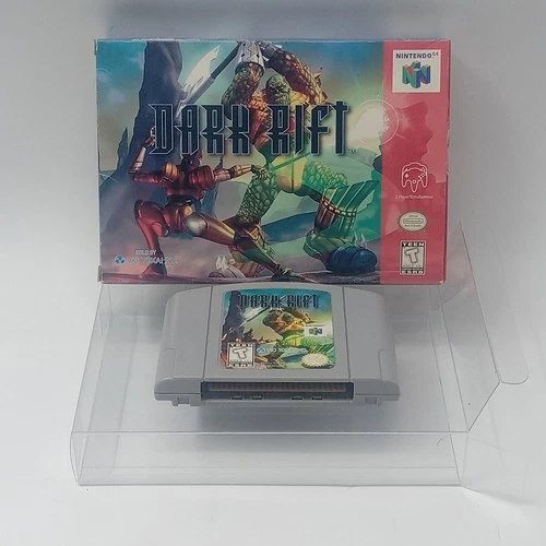 Nintendo 64 Dark Rift N64 Cartridge Box & Box Protector No Manual Tested