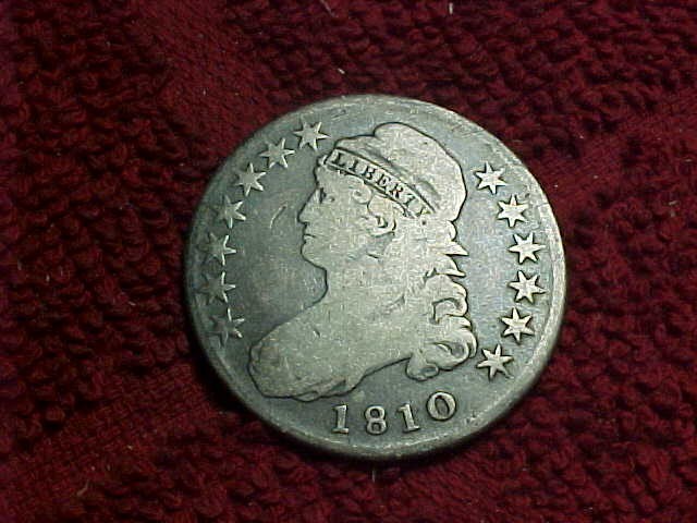 1810  Capped Bust Half Dollar - GREAT UPGARDE COIN - 216 YEARS OLD