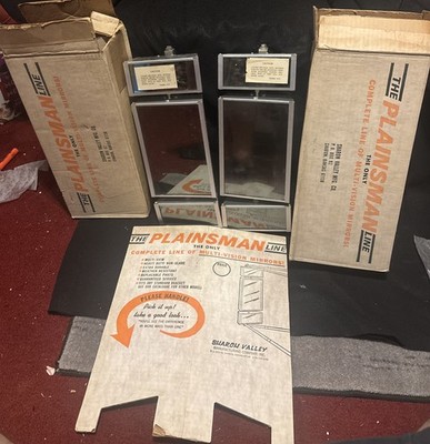 Vintage 1960's  Camper West Coast Pair In Box Mirrors NOS With Store Display!