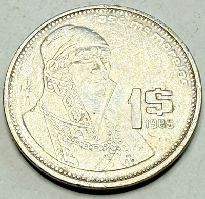 1985 Mexico 1 One Peso - Mexican - Stainless Steel Coin | eBay