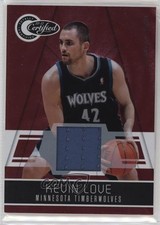 2010-11 Totally Certified Totally Red Materials /249 Kevin Love #131 0e8