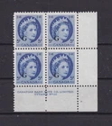 Canada    O44 MNH Plate Block, Queen Elizabeth, 1954