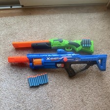 ZURU X-Shot Insanity Dart Guns Blue Green Orange with Foam Darts