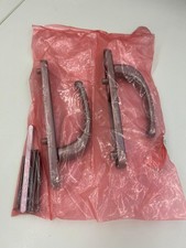 BRAND NEW fab &fix external door handle aluminium 92mm lever 122mm screw centre