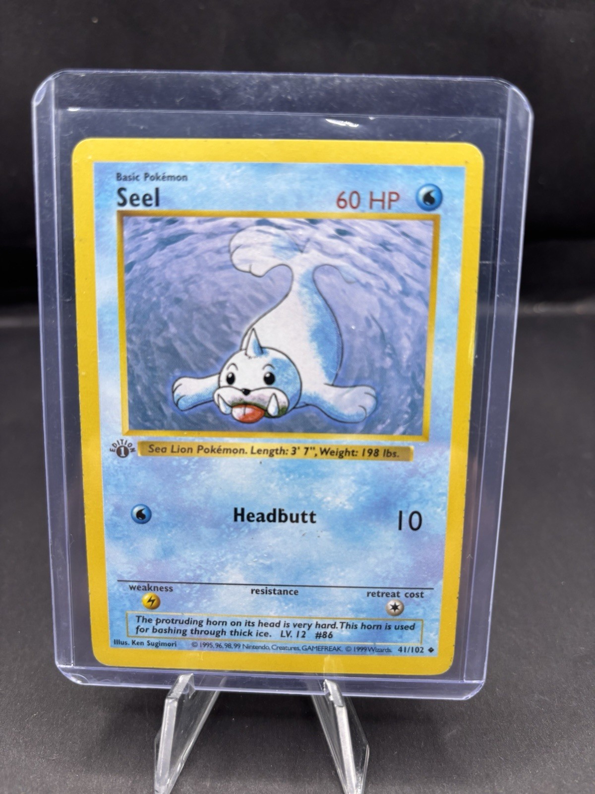 Pokémon Vintage 1999 TCG Seel Base Set 1st Edition 41/102 MP