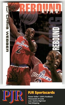 Chris Webber 1994-95 Ultra #9 Washington Bullets Rebound Kings