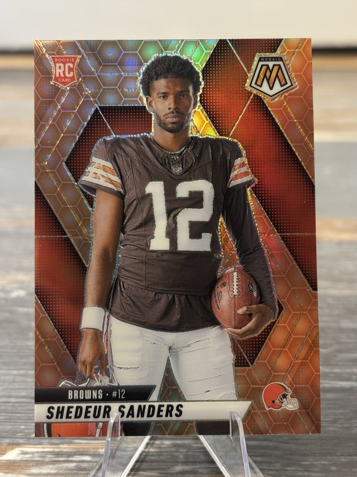 2025 Mosaic Shedeur Sanders Honeycomb Variation SSP Case Hit RC #290