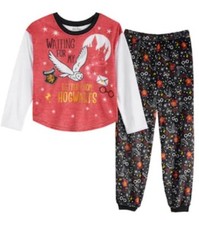 Harry POTTER Pajamas Girl's 6 NEW OWL Shirt Pants Pjs Set Hedwig Pajamas NWT
