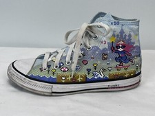 Kids Converse Retro Gamer Hi Top Shoes Sneakers Sz 3 GUC