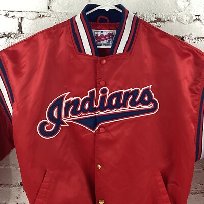 MLB Indians レッドジャケット Lサイズ Starter Jacket Men's XL Red Cleveland Indians MLB Diamond