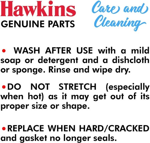 Hawkins B10-09 Gasket 3.5, 4, 5, 6, 8 Litre Pressure Cooker Seal - Picture 7 of 7
