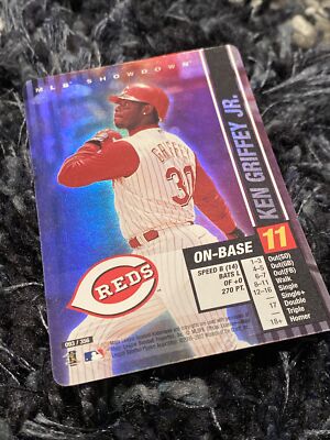 MLB Showdown 2002 Ken Griffey Jr Reds Foil Holo Baseball Card