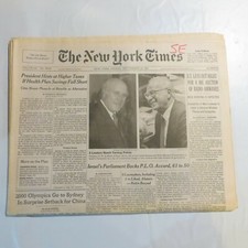 The New York Times September 24 1993 Mandela F.W. de Klerk Yitzhak Rabin ND