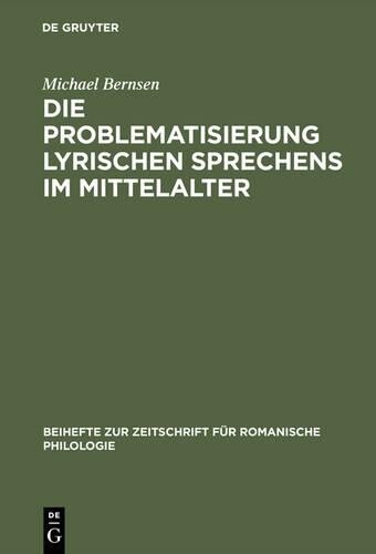 Michael Bernsen Die Problematisierung Lyrischen (gebundene Ausgabe)