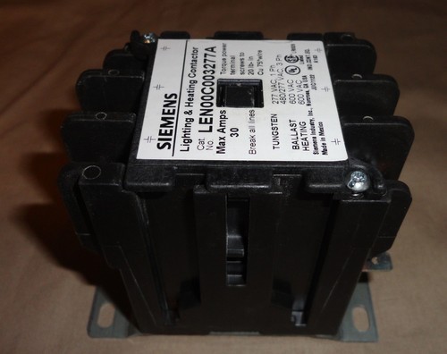 SIEMENS LEN00C003240A LIGHTING HEATING CONTACTOR 3P COIL 240 VAC NEW - Picture 3 of 7