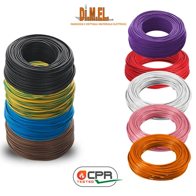 ICEL - BALDASSARI CAVO ELETTRICO UNIPOLARE FS17 CPR 1,5 2,5 4 6 10 16 mmq FILO EX N07VK FS17 MT