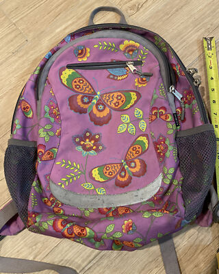 LL bean backpack kids 290681 Pink butterfly