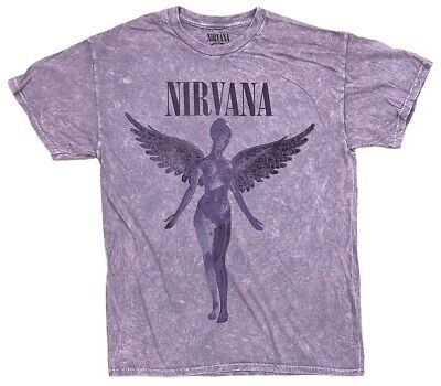 Nirvana T-Shirt Genuine Merch Utero Angel Distressed Fade Nirvana T-Shirt Genuine Merch Utero Angel Distressed Fade