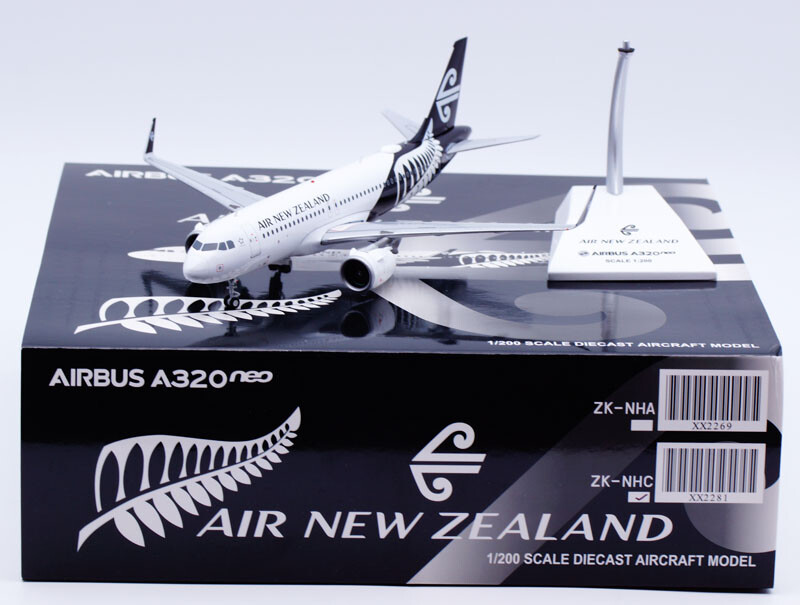 1:200 JC Wings AIR NEW ZEALAND AIRBUS A320neo Passenger 1:200 JC Wings AIR NEW ZEALAND AIRBUS A320neo Passenger