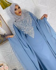 Ramzan Kaftan Moroccan Long Eid SALE Farasha Dress Dubai Abaya Hand Work Gown