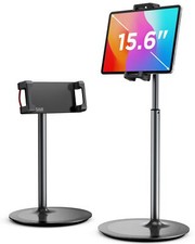 Tablet Stand Holder, Height Adjustable Portable Monitor Stand, 360 Degree Black 