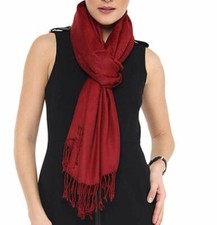 Faux Pashmina/Fancy Shawl/Cheap Shawl/Evening shawl/Lightweight shawl/Shawl-Wine