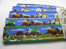 Looney Tunes Ribbon on Strong Webbing Key Fob Keychain Wristlet Bugs Bunny 