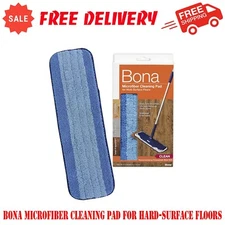 Bona Microfiber Cleaning Pad For Hard-Surface Floors, Fits Bona Mops - 1 Count