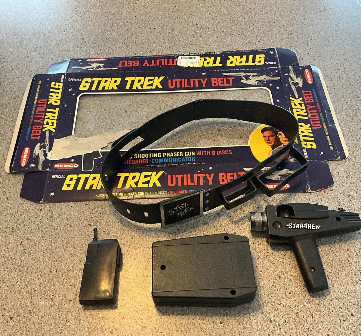 Star Trek Utility Belt Remco 1975 Rare 1976 Phaser Tricorder