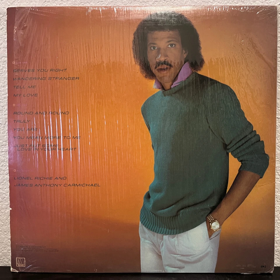 LIONEL RICHIE - Self Titled (Orig Shrinkwrap)(1981) - 12" Vinyl Record LP - VG+ Foto 2 de 3