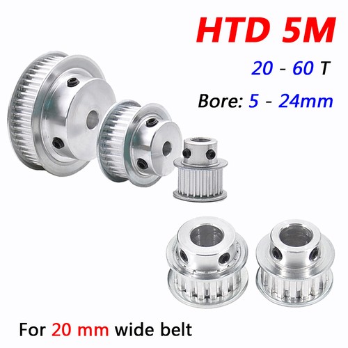 5M Timing Belt Pulleys Bore 5mm24mm with Steps 20T60T for 20mm wide Belts CNC eBay