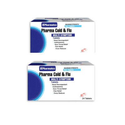 Pharma Cold & Flu Multi Symptom Tablets (48 Tablets) - 2  Tariffs are paid by us