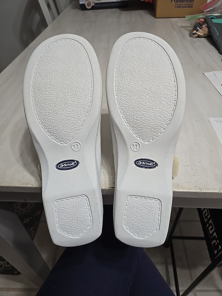 Dr Scholl’s White Shoes Womens Slides Slip on gel pack Size 11 eBay