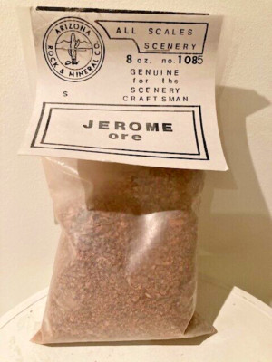 MULTI Scale ARIZONA Rock & Mineral JEROME ORE 8 OZ. Craftsman Scenery Material