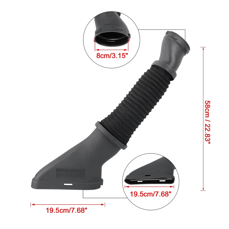 Paquete (1) 2780902482 Tubo de manguera de admisión de aire de coche para Mercedes-Benz GLE500 ML500 GL500 Foto 3 de 4