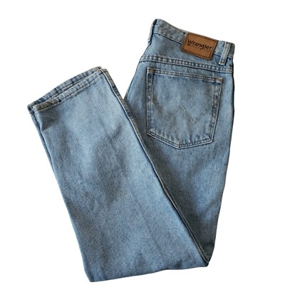 Wrangler 32x29 W32 L29 W 32 L 29 Rugged Wear Classic Fit Blue Jeans 39902RI 