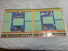 Pre-school-12 x 12 premade scrapbook pages
