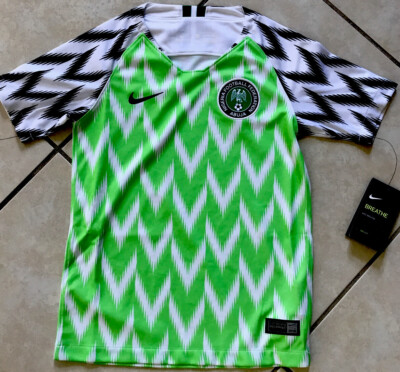Nike youth 2018 NIGERIA HOME STADIUM FOOTBALL SOCCER unisex Jersey 894010-100 M