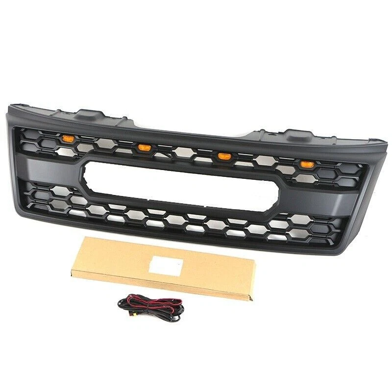 Front Grille Black Upper Grill/ LED Light Fit For 2005 - 2008 Nissan XTERRA - Изображение 4 из 4