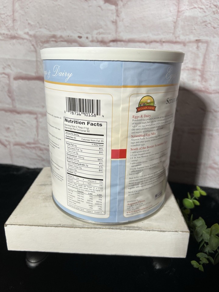 Augason Farms Freeze Dried Scrambled Eggs 10 Can Survival Food