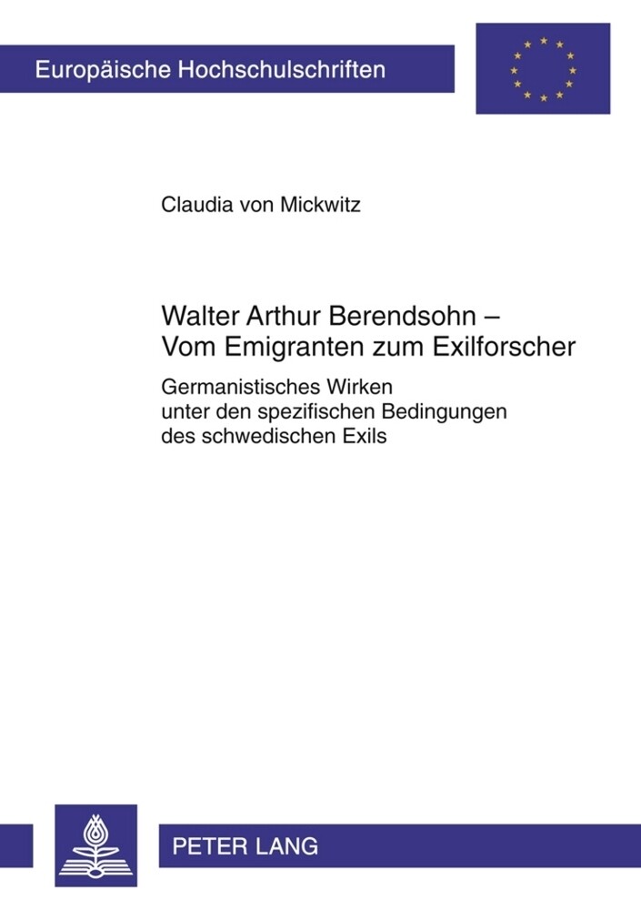 Thumbnail - Claudia Von Mickwitz | Walter Arthur Berendsohn - Vom Emigranten